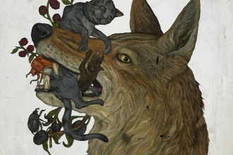 Wolf with Kitty Snack Wolf with Kitty Snack