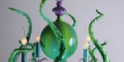 Green Purple Chandelier